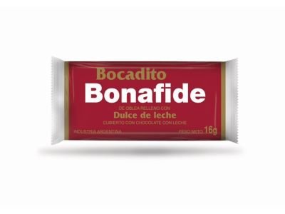 BOCADITOS BONAFIDE DULCE DE LECHE 16 gr