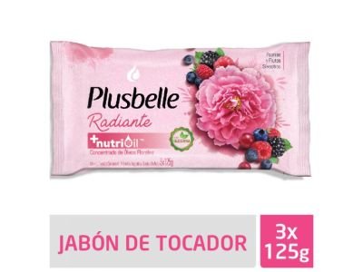 JABON DE TOCADOR PLUSBELLE NUTRICION 3x120 GR