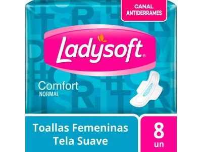TOALLITAS FEMENINAS LADYSOFT NORMAL COMFORT 8 UN