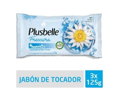 JABON DE TOCADOR PLUSBELLE FRESCURA 3x120 GR