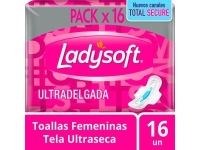 TOALLITAS FEMENINAS LADYSOFT ULTRA DELGADA SEC 16 UN