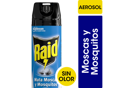 INSECTICIDA RAID SIN OLOR MOSCAS Y MOSQUITOS 380 CC