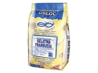 GELATINA ORLOC FRAMBUESA 5 KG