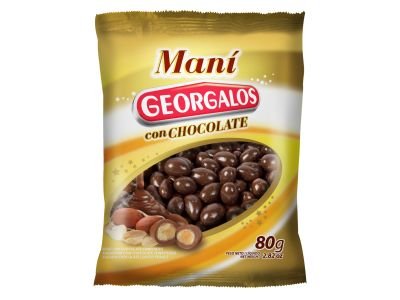 GARRAPIÑADA GEORGALOS MANI CON CHOCOLATE 80 GR