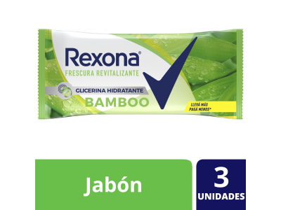 JABON DE TOCADOR REXONA BAMBO FRESH 3X125 GR