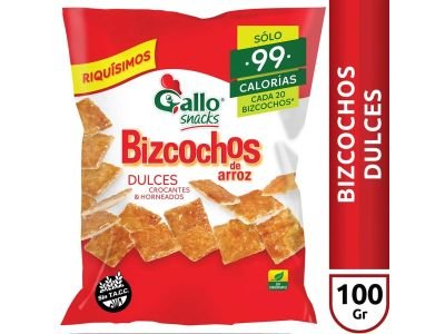 BIZCOCHOS GALLO DULCES 100 GR