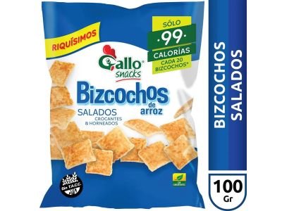 BIZCOCHOS GALLO SALADOS 100 GR