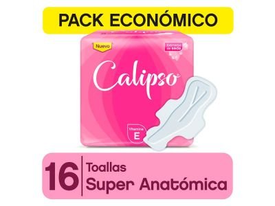 TOALLITAS FEMENINAS CALIPSO CON ALAS POCKET 16 UN