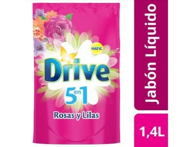 JABON LIQUIDO DRIVE ROSAS Y LILAS 1,4 LT