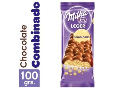 CHOCOLATE MILKA LEGER COMBINADO X 50 GR.