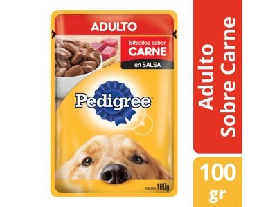 ALIMENTO PARA PERROS PEDIGREE POUCH CARNE ADULTO 100 GR