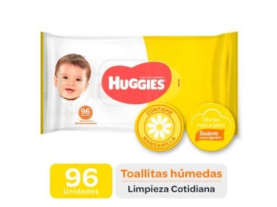TOALLITAS HUMEDAS HUGGIES CLASICO 96 UN
