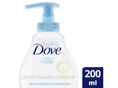 JABON LIQUIDO DOVE BABY HUMECTACION ENRIQUECIDA 200 ML