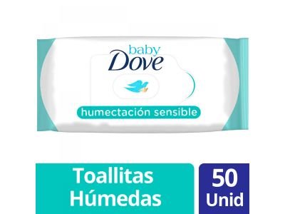 TOALLITAS HUMEDAS DOVE BABY HUMECTACION SENSIBLE 50 UN