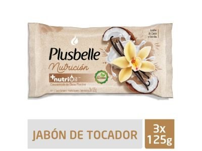 JABON DE TOCADOR PLUSBELLE RELAJACION  3x120 GR