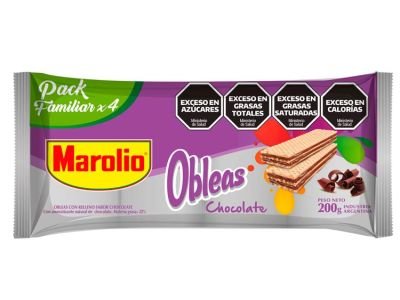 OBLEA MAROLIO CHOCOLATE 4X50 GR