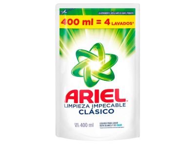 JABON LIQUIDO ARIEL CLASIC POUCH 400 ml
