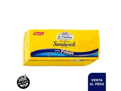 QUESO LA PAULINA BARRA SANDWICH 1 KG