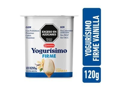 YOGHURT YOGURISIMO VAINILLA FIRME ENTERO 120 gr