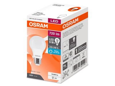 LAMPARA OSRAM LED FRIA 9 wt