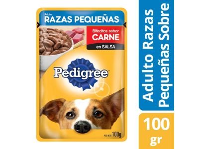 ALIMENTO PARA ANIMALES PEDIGREE POUCH RAZAS PEQUEÑAS CARNE 100 gr