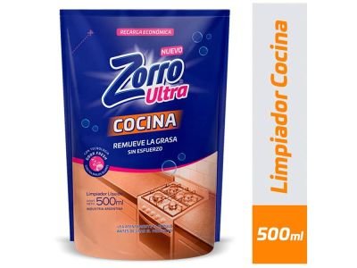 LIMPIADOR ZORRO ANTIGRASA DOYPACK 450 ml
