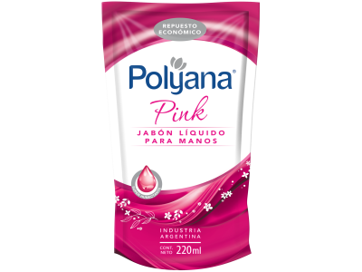 JABON LIQUIDO POLYANA PINK DOYPACK 220 ml