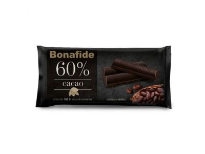 CHOCOLATE PARA TAZA BONAFIDE 60% CACAO 100 gr