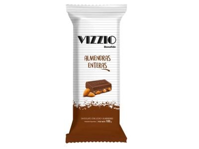 CHOCOLATE VIZZIO LECHE Y ALMENDRAS 100 GR