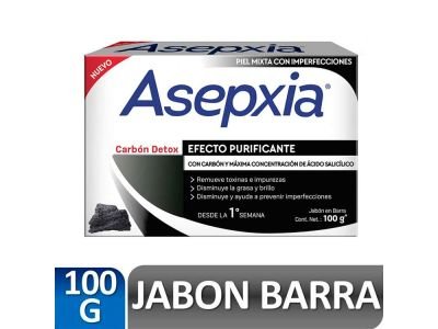 JABON DE TOCADOR ASEPXIA CARBON 100 gr