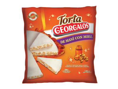 TORTA GEORGALOS MANI MIEL 200 GR