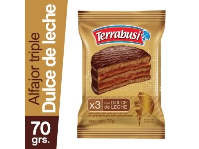 ALFAJOR TERRABUSI TRIPLE CHOCOLATE 75 GR