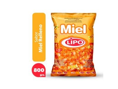 CARAMELOS LIPO RELLENOS MIEL 800 gr