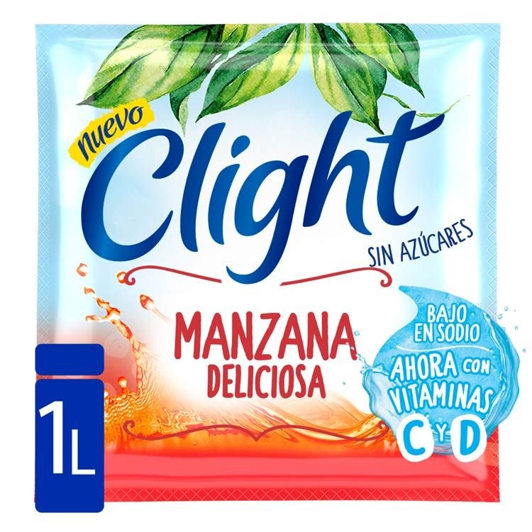 JUGO CLIGHT MANZANA DELICIOSA X 8 GR