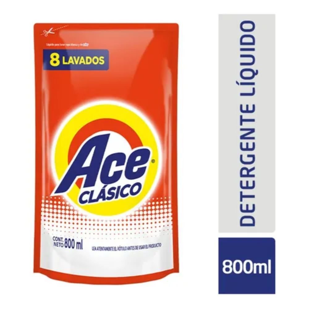 JABON LIQUIDO ACE CLASICO 800 ML