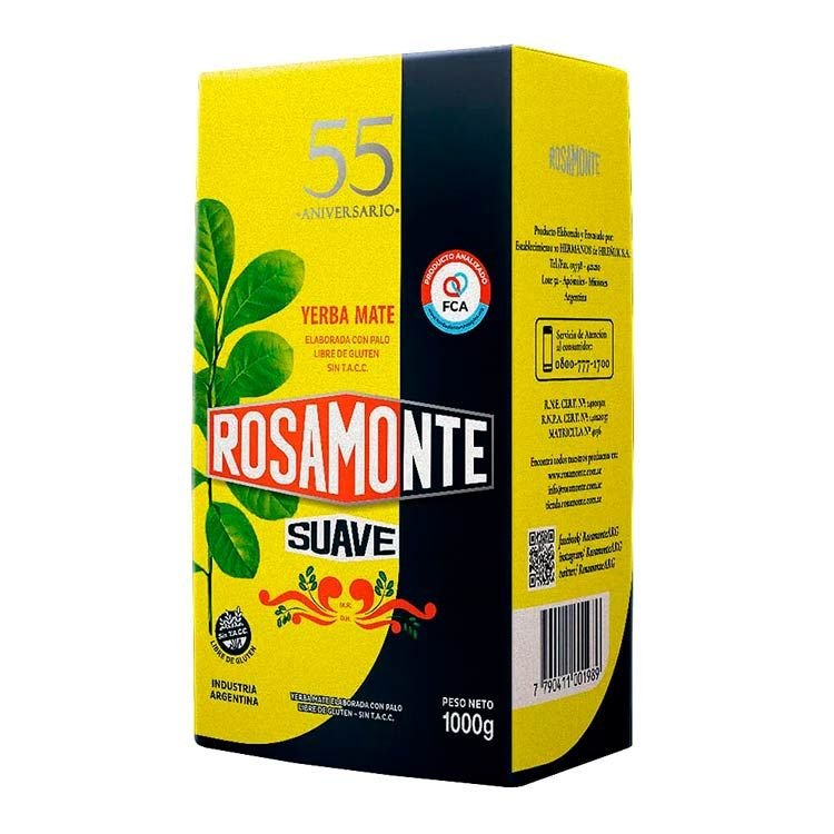 YERBA ROSAMONTE SUAVE x 1 Kg