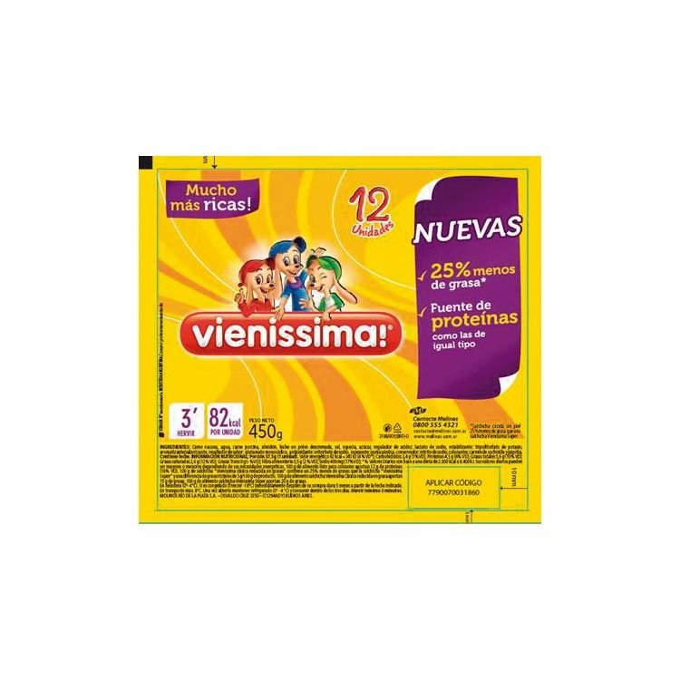 SALCHICHA VIENISSIMA x12u.