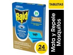 TABLETA RAID CONTRA MOSQUITOS 24 UN