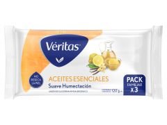JABON DE TOCADOR VERITAS ACEITES ESENCIALES 3x120 GR