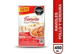 RAVIOLES FAVORITA POLLO Y VERDURAS 500 GR