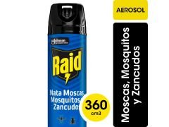 INSECTICIDA RAID AZUL MOSCAS Y MOSQUITOS 360 CC