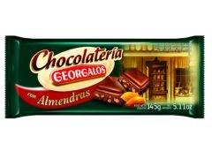 CHOCOLATE GEORGALOS LECHE Y ALMENDRAS 145 gr