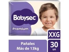 PAÑAL BABYSEC PREMIUM HIPERPACK XX GRANDE 30/34 UN