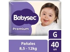 PAÑAL BABYSEC PREMIUM HIPERPACK GRANDE 40 UN
