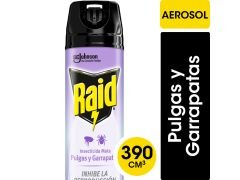 INSECTICIDA RAID PULGAS Y GARRAPATAS 390 CC