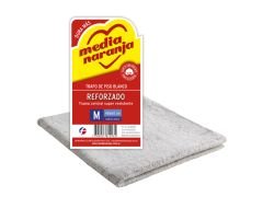 PAÑO MEDIA NARANJA BLANCO REFORZADO MEDIANO 48X60 CM