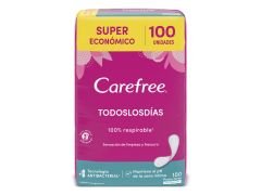 PROTECTORES FEMENINOS CAREFREE TODOS LOS DIAS 100 UN