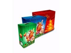 CAJA NAVIDEÑA GENERICO PARA ARMAR AZUL NUMERO 2