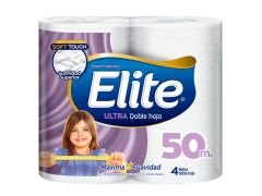 PAPEL HIGIENICO ELITE DOBLE HOJA ULTRA 4X50 MT