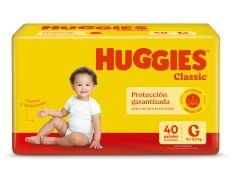 PAÑAL HUGGIES CLASIC HIPERPACK GRANDE 36/40 UN